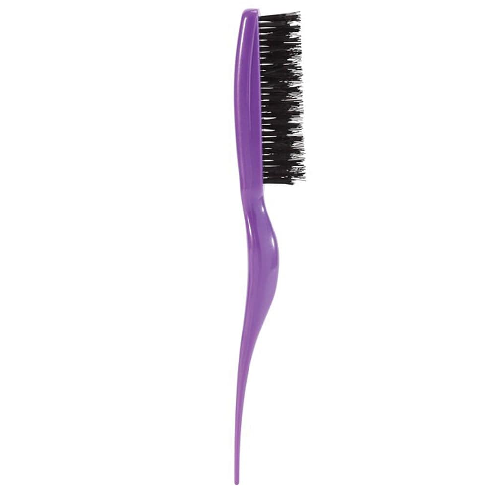 Leah's Locks Salon Essentials Hair Brush Purple Cricket Amped Up Hair Teasing Brush