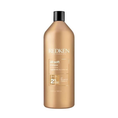Leah's Locks Salon Essentials Shampoo 1000ml (1 litre) REDKEN All Soft Shampoo