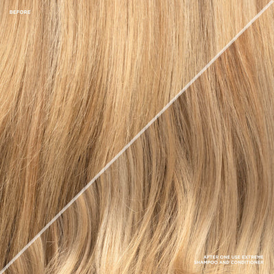 Straight Hair, Before and After Use, Redken Extreme Shampoo